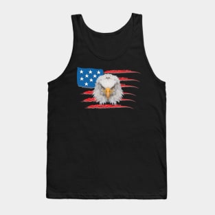 Low Poly Eagle Wild Animal USA Tank Top